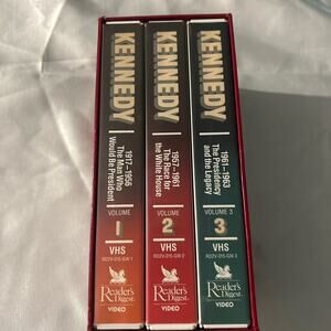 John Fitzgerald Kennedy jfk vhs tape set